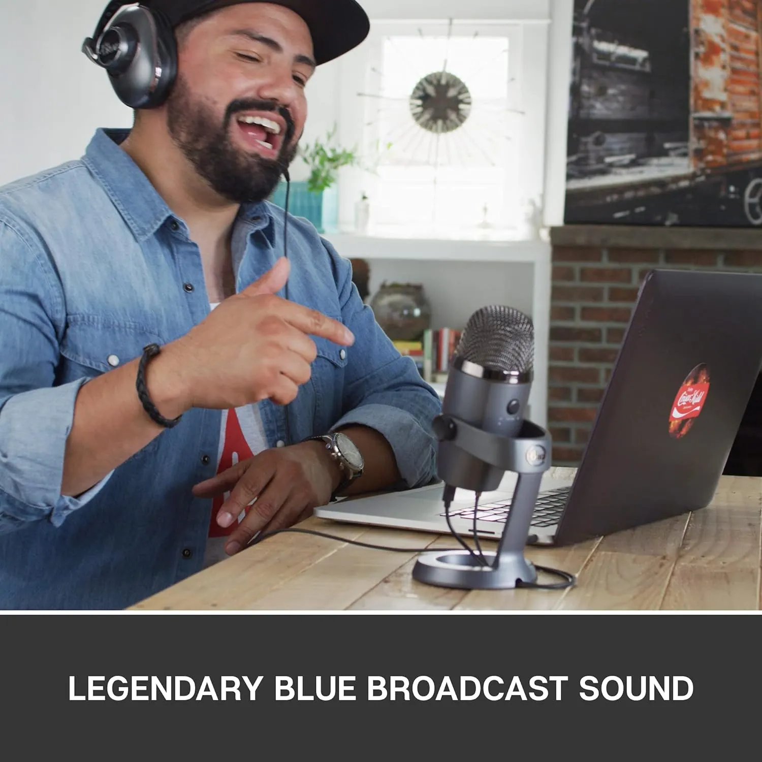Blue Yeti Nano Premium USB Microphone – For Recording, Streaming, Gaming, Podcasting on PC and Mac, Condenser Mic with Blue VO!CE Effects, Cardioid & Omni Patterns, No-Latency Monitoring, Grey