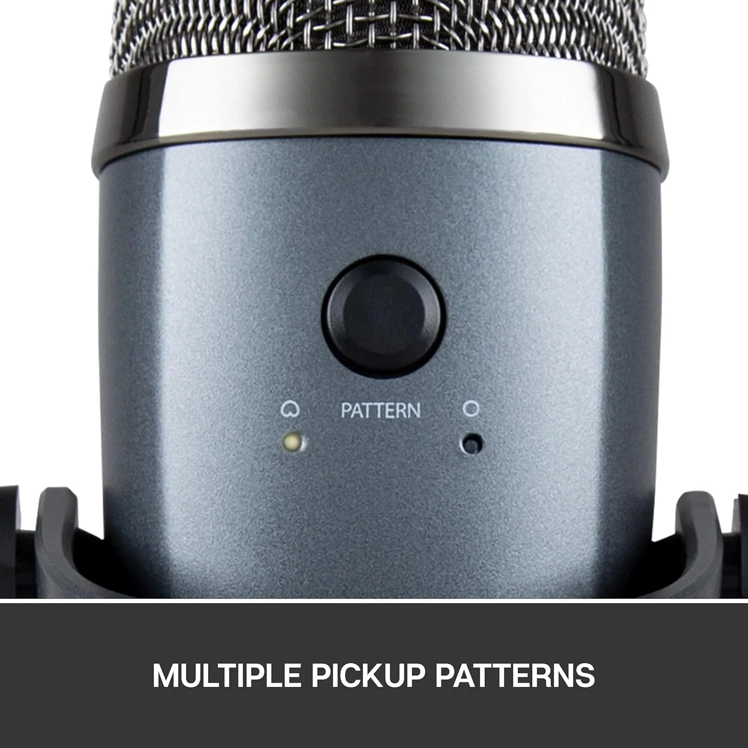 Blue Yeti Nano Premium USB Microphone – For Recording, Streaming, Gaming, Podcasting on PC and Mac, Condenser Mic with Blue VO!CE Effects, Cardioid & Omni Patterns, No-Latency Monitoring, Grey