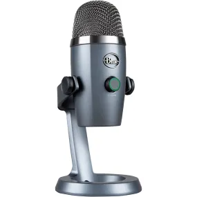 Blue Yeti Nano Premium USB Microphone – For Recording, Streaming, Gaming, Podcasting on PC and Mac, Condenser Mic with Blue VO!CE Effects, Cardioid & Omni Patterns, No-Latency Monitoring, Grey