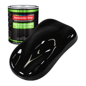 Boulevard Black - LOW VOC Urethane Basecoat Auto Paint - Gallon Paint Color Only - Professional High Gloss Automotive, Car, Truck Refinish Coating