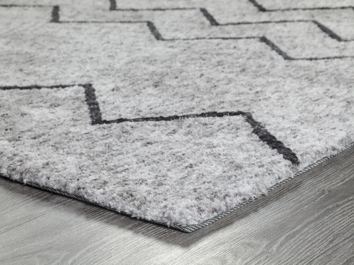 Bryant Oyster Gray Shag Rug 3'x5'