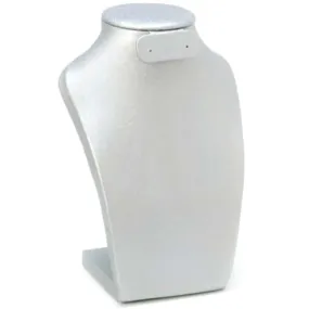 Bust Necklace Stand Silver with Earring Display