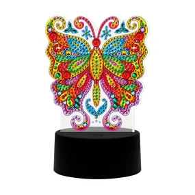 Butterfly DIY Diamond Painting LED Light Embroidery Night Lamp Home Decor