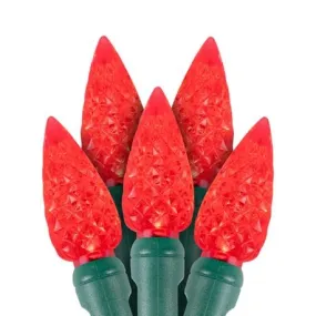 C6 LED Christmas Lights 35L Red