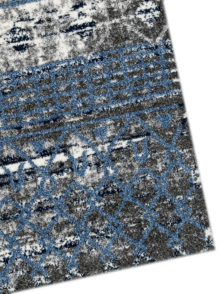Caribe Modern Ivory Power-Loomed Rug 2'1"x6'4"