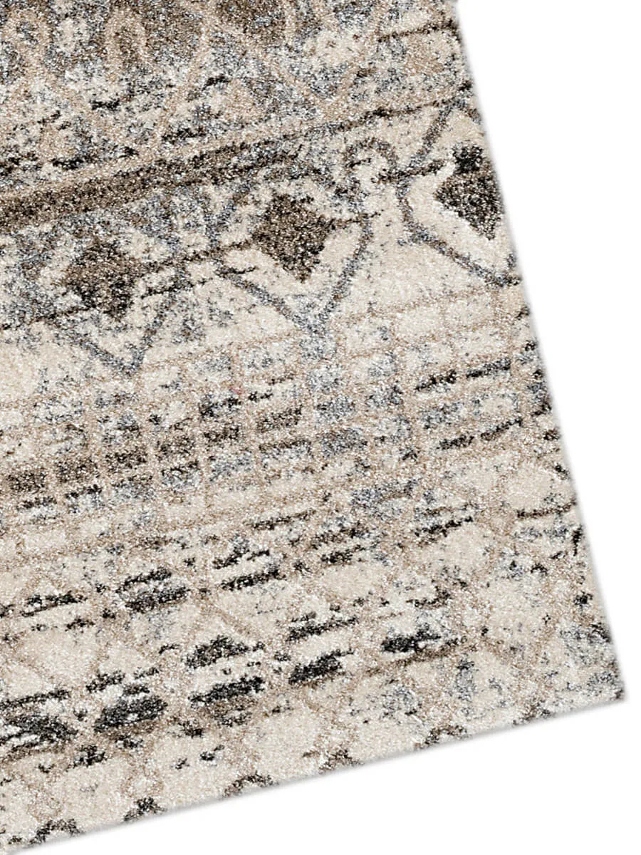 Caribe Modern Walnut Power-Loomed Rug 5'x7'9"