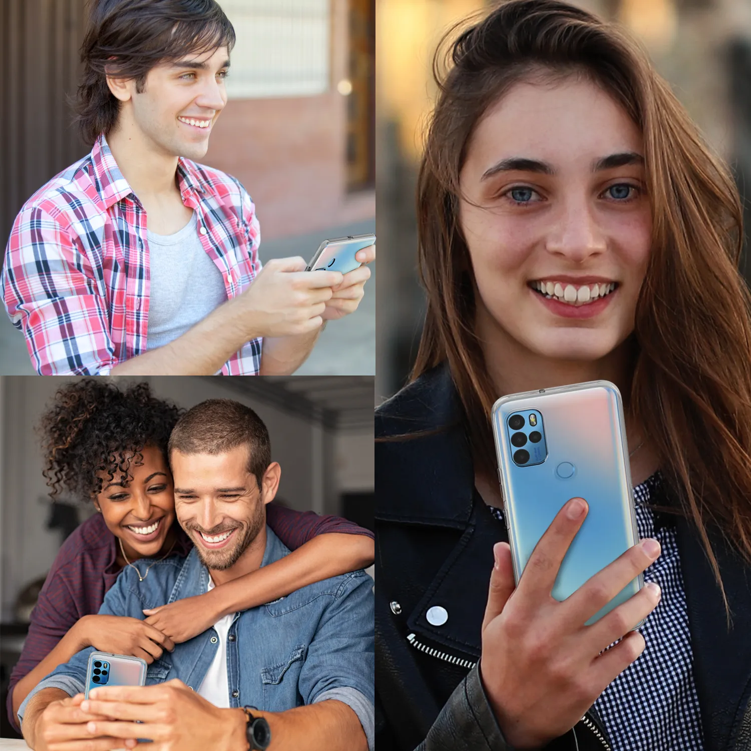 Clear Flex-Gel Case   2 Screen Protectors for BLU G91 Pro (Clear)
