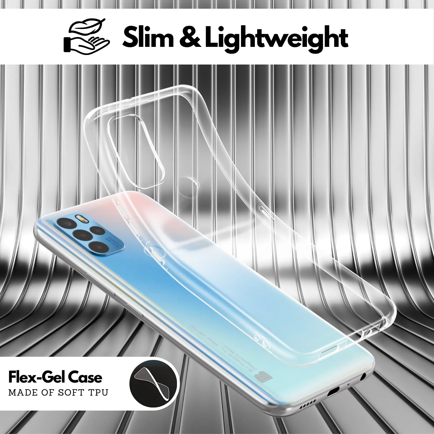 Clear Flex-Gel Case   2 Screen Protectors for BLU G91 Pro (Clear)