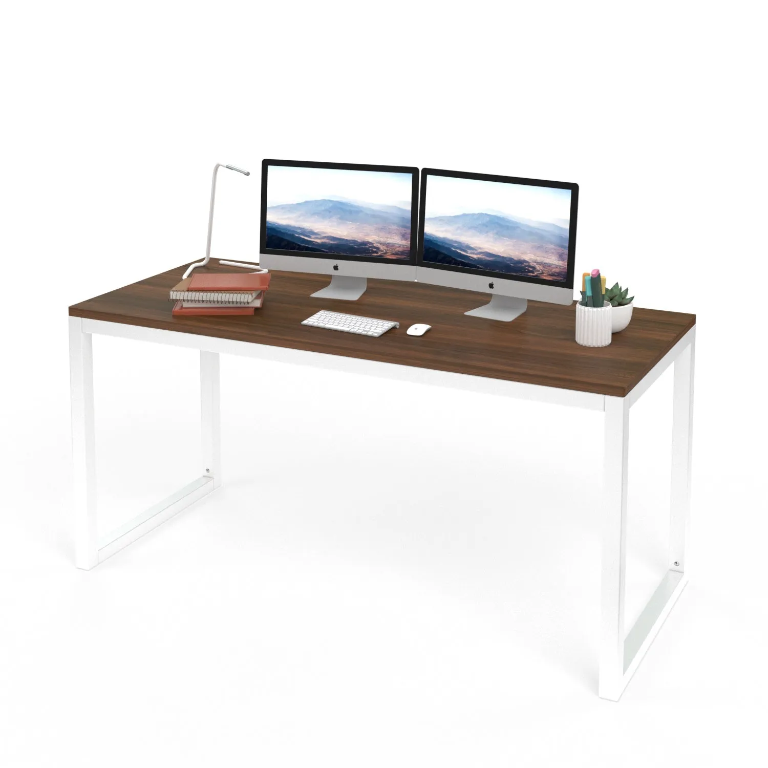 Computer Desk, Modern Writing Gaming Desk for Home Office, Small Wood Table Top Workstation