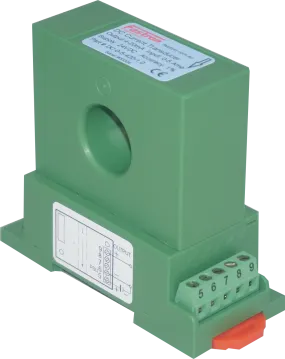 DC-0-20-420B-1.0, Hall Effect DC Current Transducer, 0-20 Amp DC, 4-20mA Bipolar output, 24VDC supply
