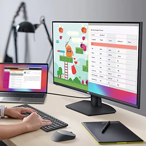 Dell 32 Inch 4K Monitor, UHD (3840 x 2160), 60Hz, Dual HDMI 2.0, DisplayPort 1.2, 4ms Gray-to-Gray in Extreme Mode, 1.07 Billion Colors, SE3223Q - Black