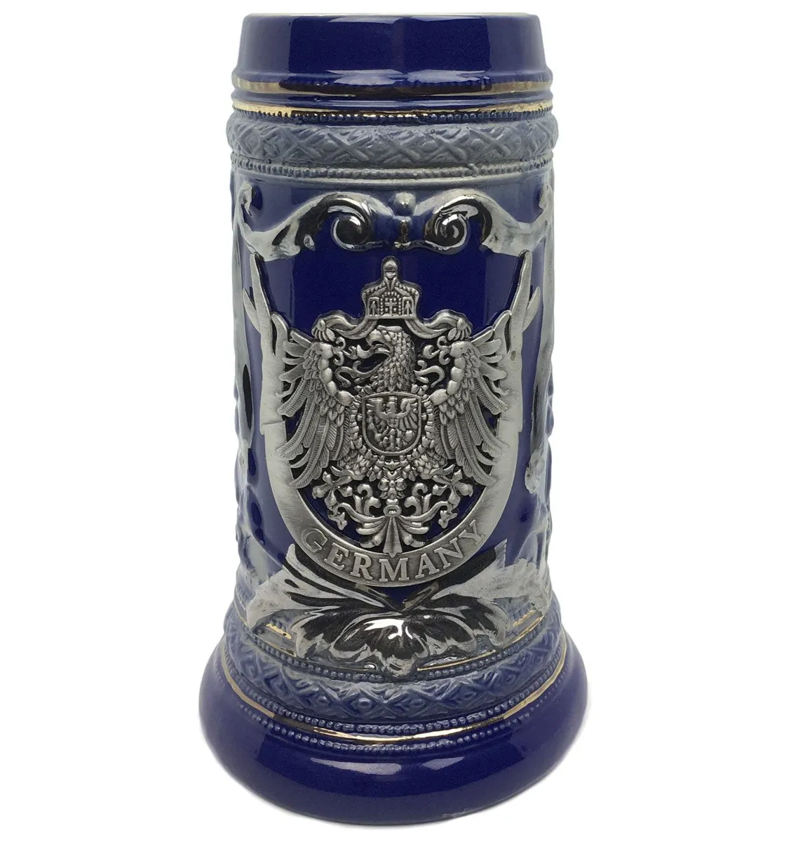Deluxe Relief Eagle Medallion German Beer Stein