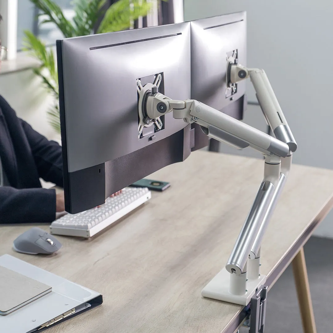 Desky Dual Slim Aluminium Monitor Arm