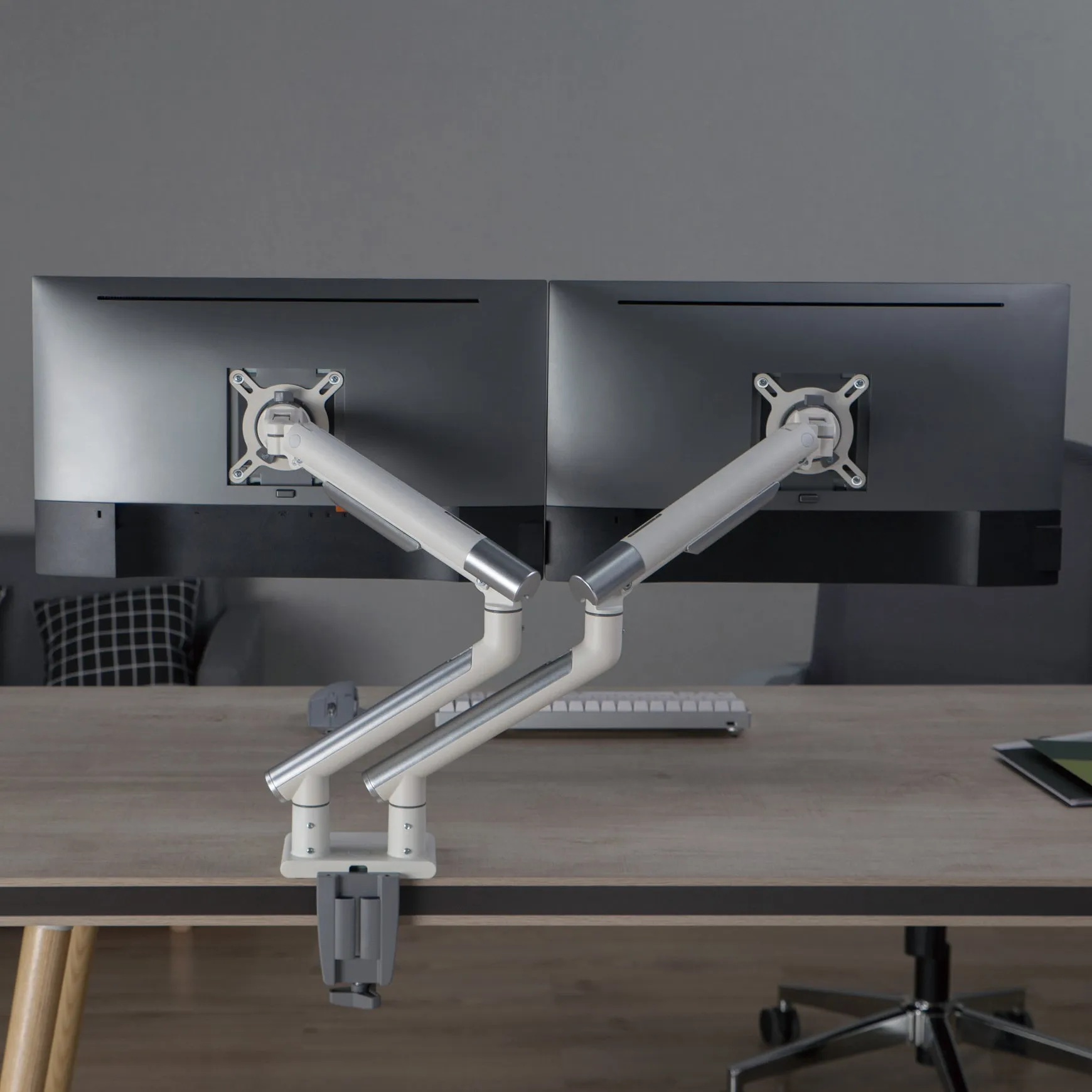 Desky Dual Slim Aluminium Monitor Arm