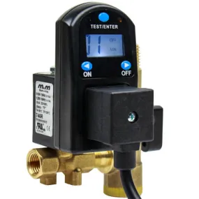 Digital Timer Tank Drain Electronic Valve Air Compressor Condensate 1/4" 250 PSI