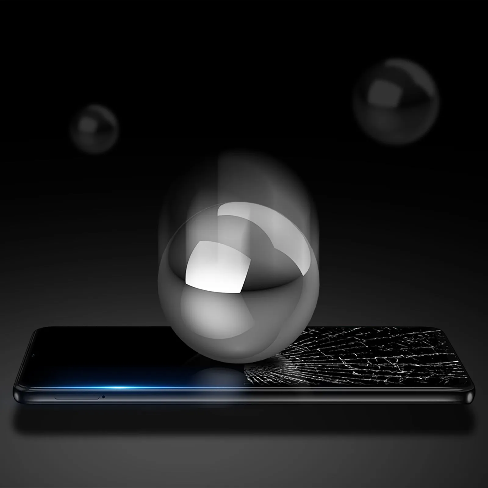 DUX DUCIS Tempered Glass Screen Protector Guard for Motorola Moto G72 - Black