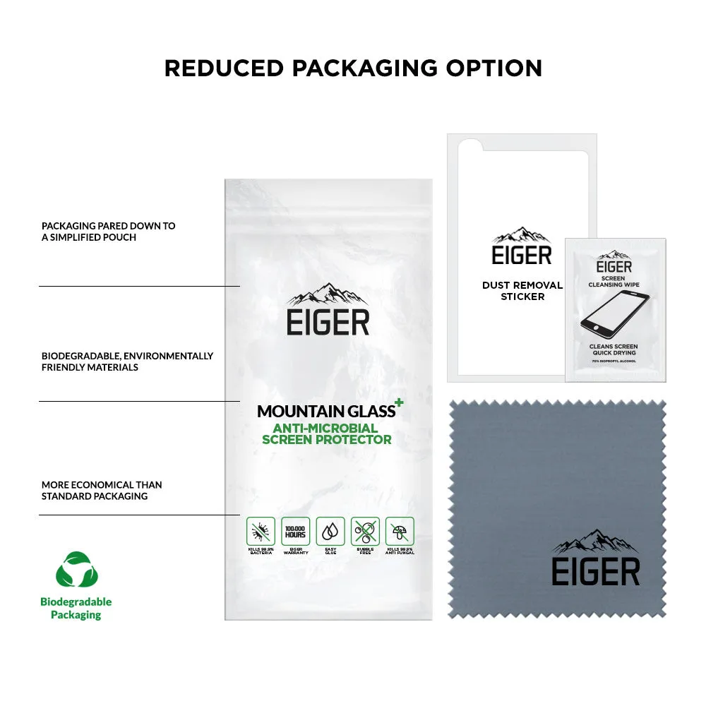 Eiger Mountain Glass  3D Anti-Microbial Screen Protector for Apple iPhone 13 / 13 Pro / 14