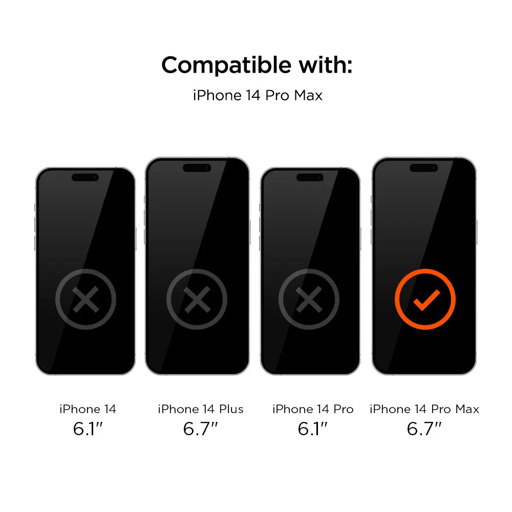 Eiger Mountain Glass Black Privacy 2.5D Screen Protector for Apple Phone 14 Pro Max