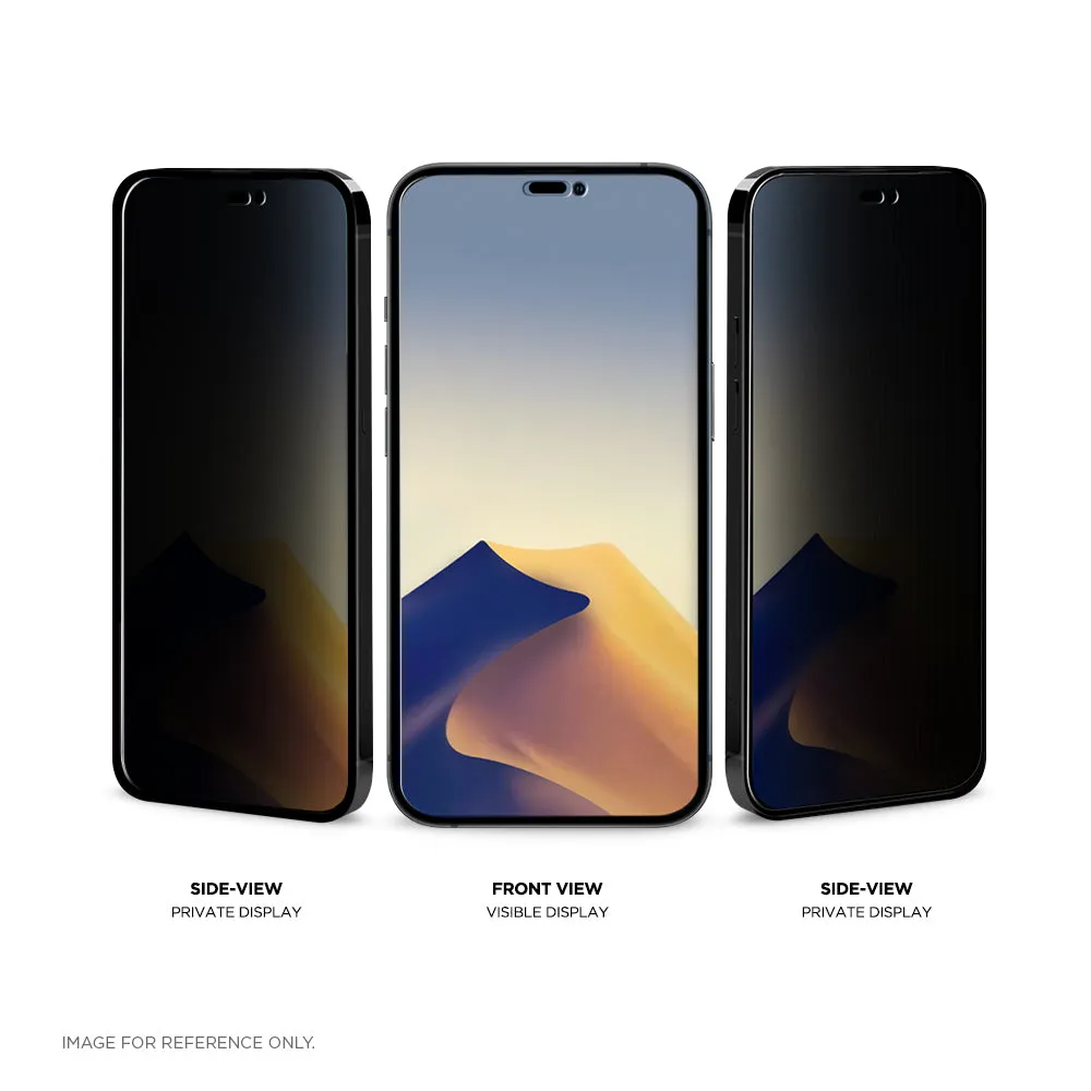 Eiger Mountain Glass Black Privacy 2.5D Screen Protector for Apple Phone 14 Pro Max