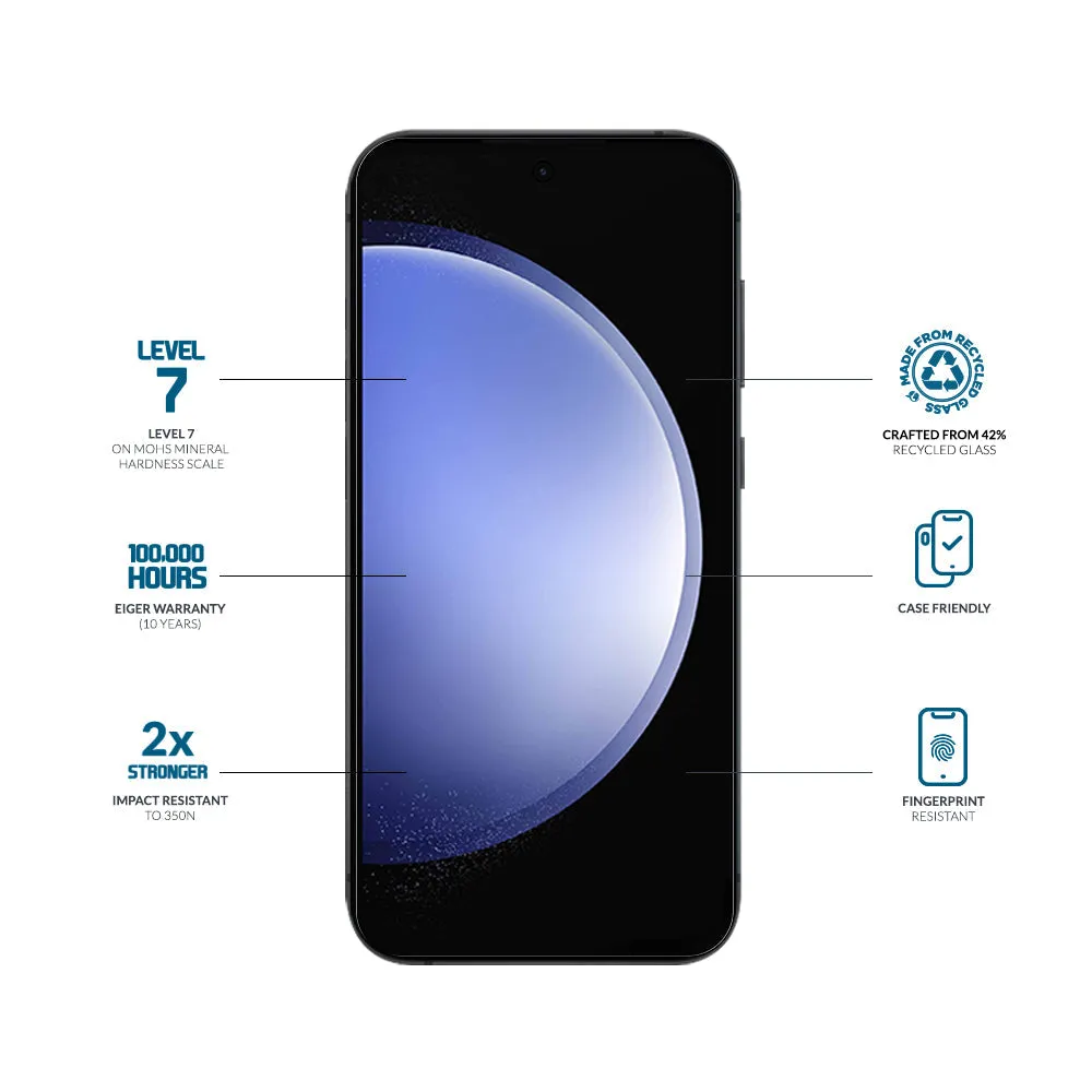 Eiger Mountain Glass CLEAR EDGE Screen Protector for Samsung Galaxy S24 