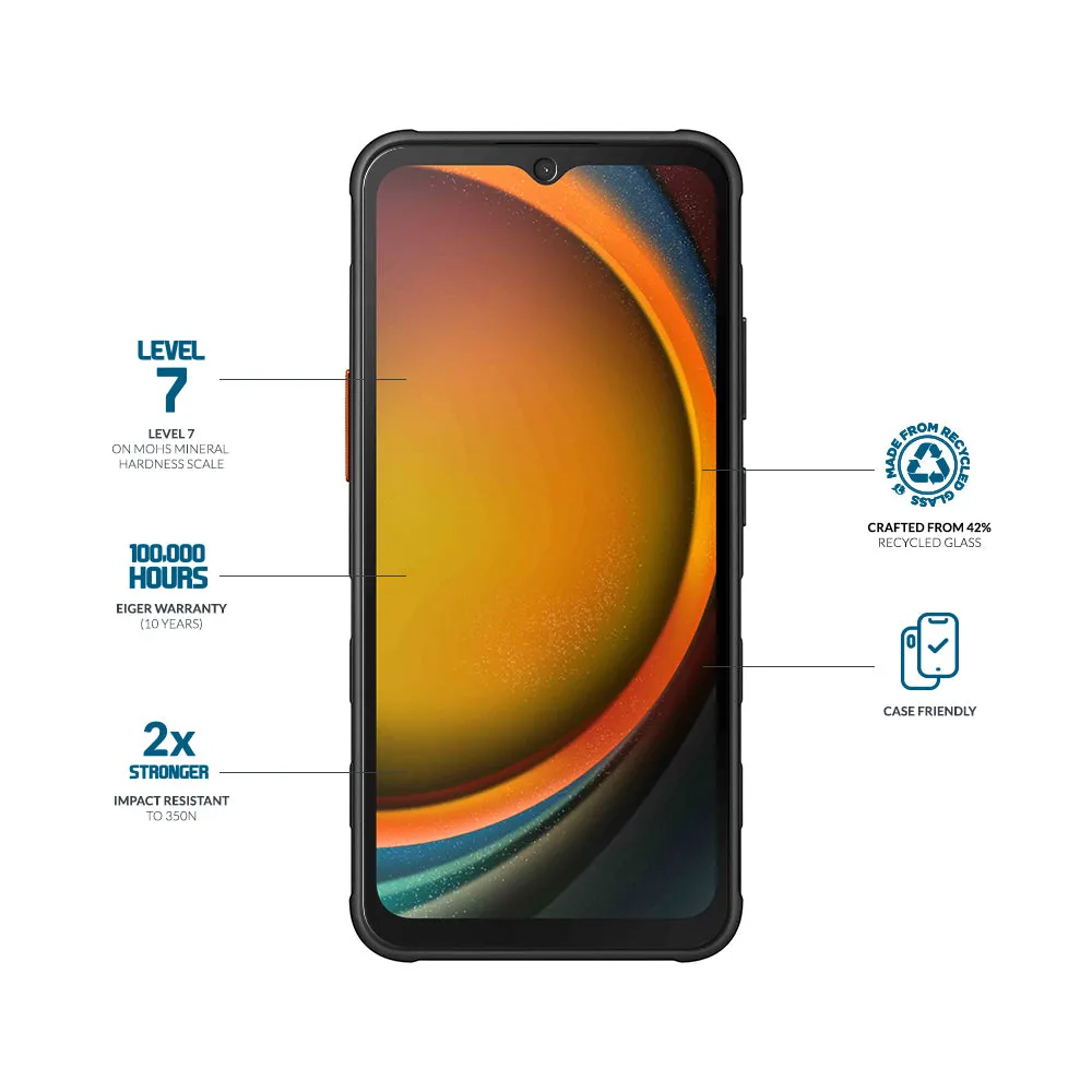 Eiger Mountain Glass CLEAR Screen Protector for Samsung Galaxy Xcover7