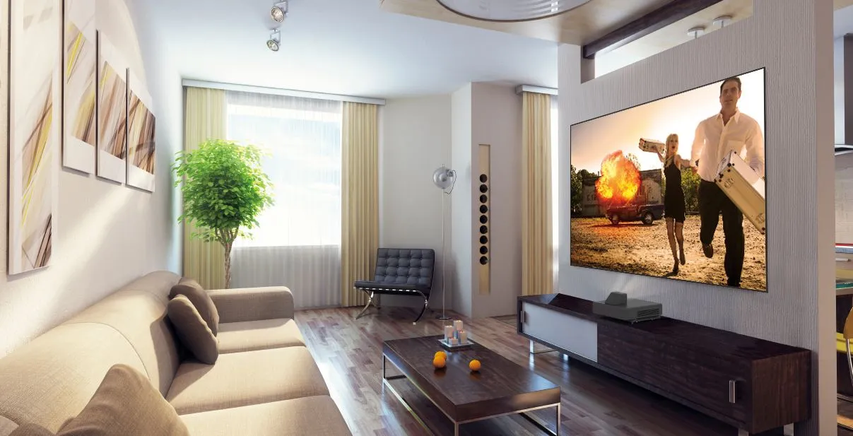 Epson 120" EpiqVision Ultra LS500 4K PRO-UHD Laser Projection TV White