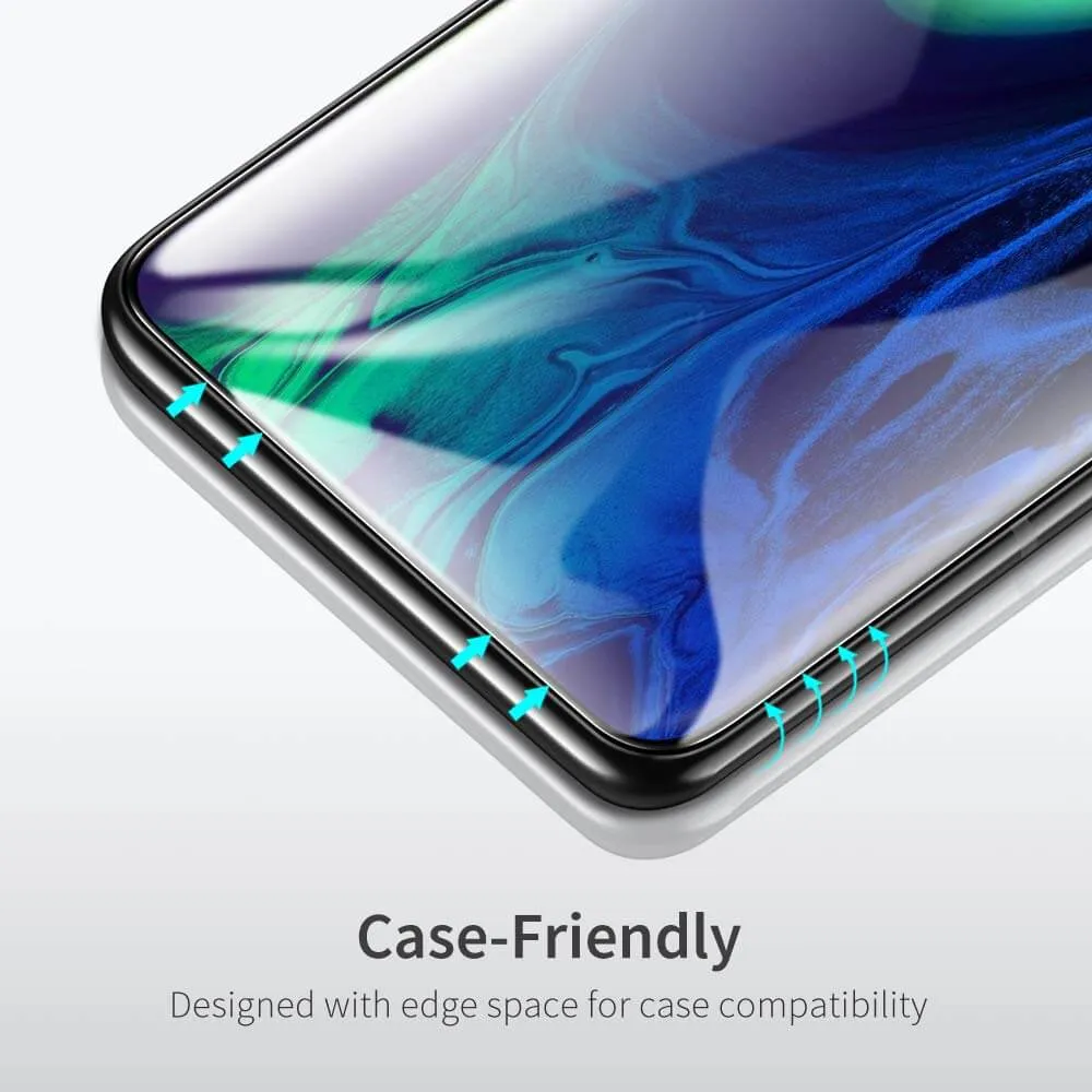 ESR Full Coverage Glass Screen Protector for Samsung Galaxy A80 - Black, 2 Pack