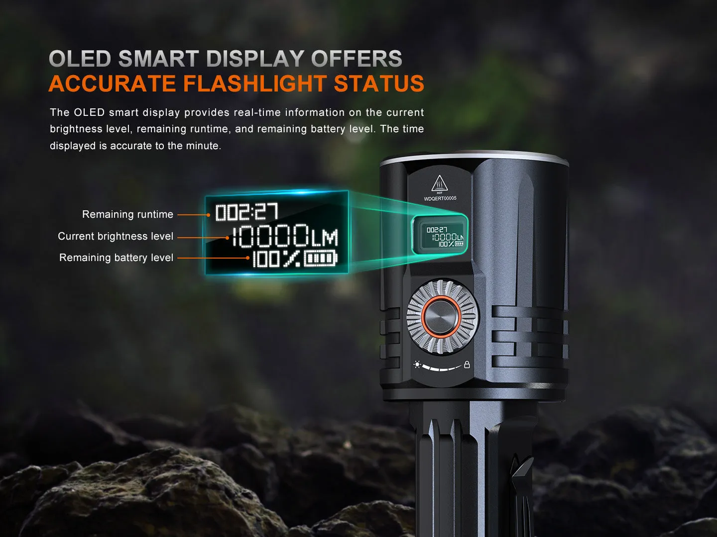 Fenix LR36R 10,000 Lumen LED and LEP Rechargeable Flashlight