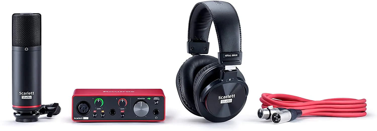 Focusrite Scarlett Solo Studio 3rd Gen Recording Bundle