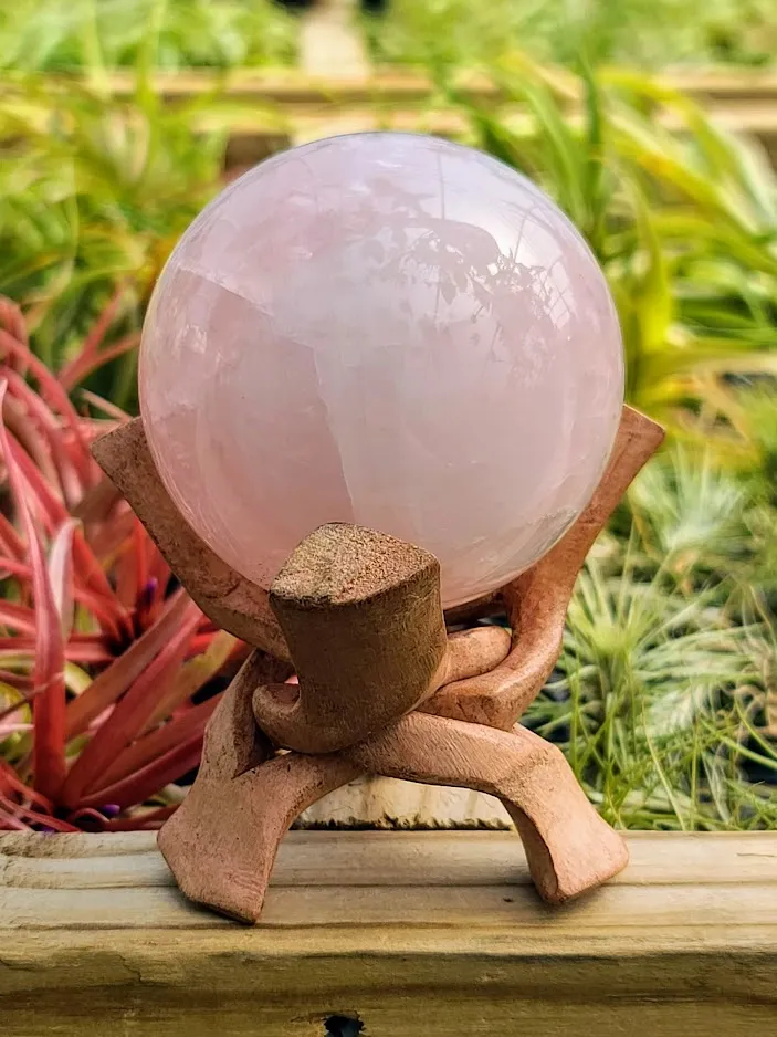 Folding Wood Crystal Stand