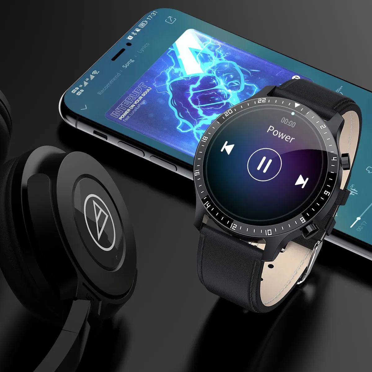 Full Touch Blood Pressure Heart Rate Monitor Fitness Waterproof Smart Watch