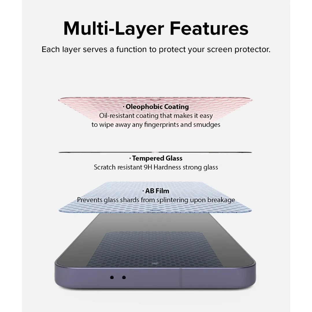 Galaxy S24 Plus Screen Protector Easy Slide Tempered Glass (2 Pack)
