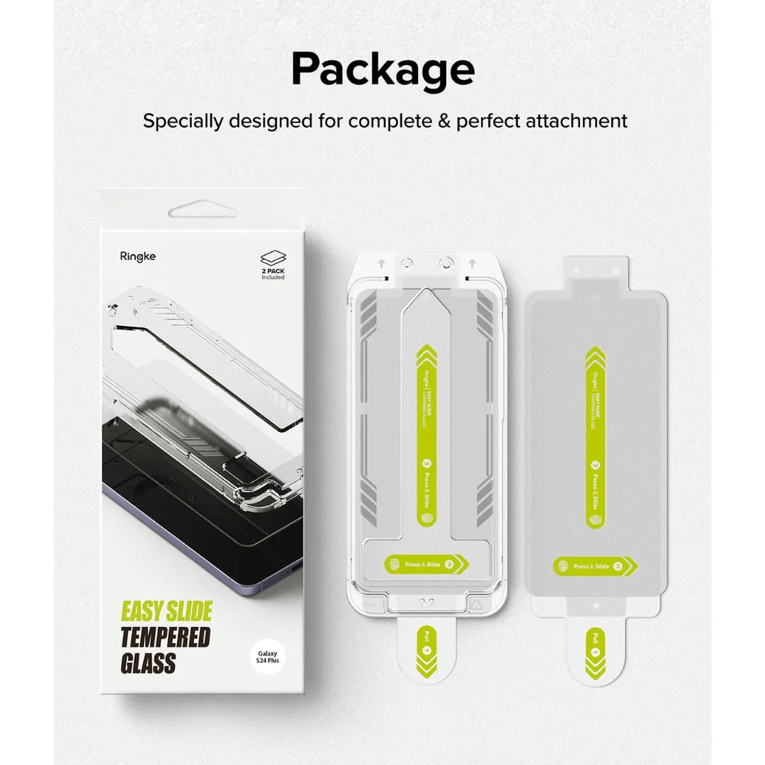 Galaxy S24 Plus Screen Protector Easy Slide Tempered Glass (2 Pack)