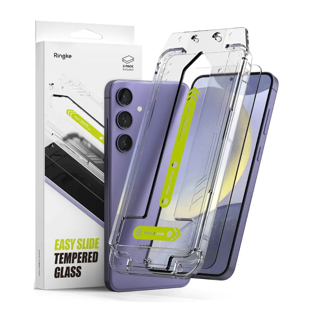 Galaxy S24 Plus Screen Protector Easy Slide Tempered Glass (2 Pack)
