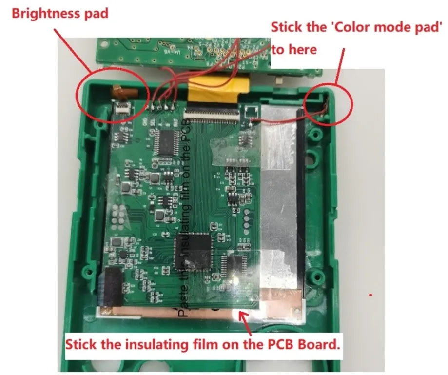 Game Boy Pocket OSD Backlight Mod Kit - Hispeedido