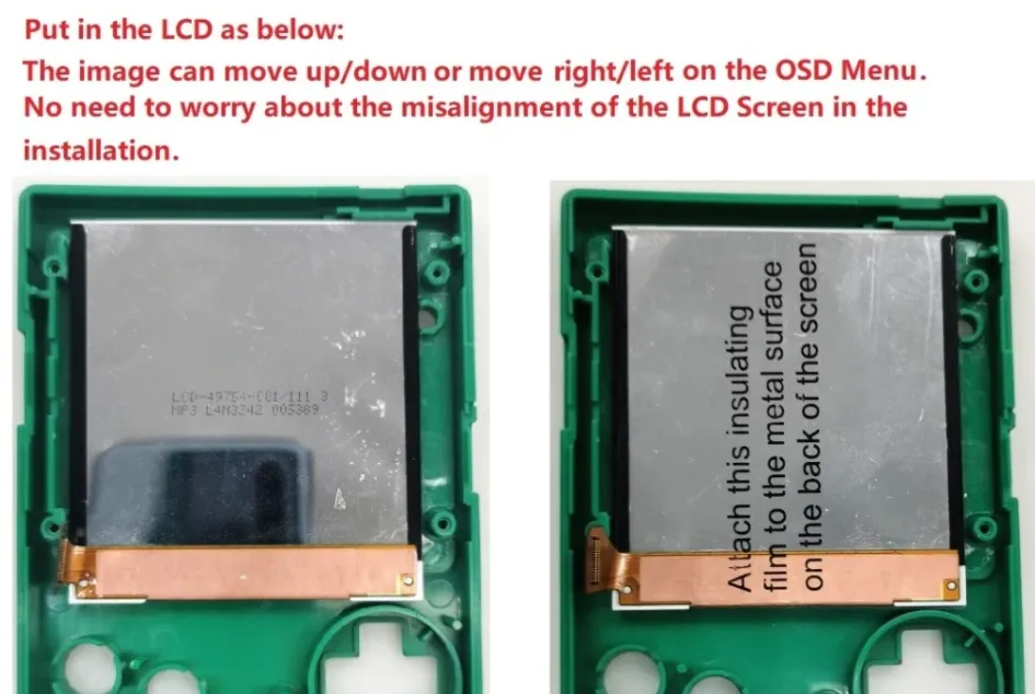 Game Boy Pocket OSD Backlight Mod Kit - Hispeedido