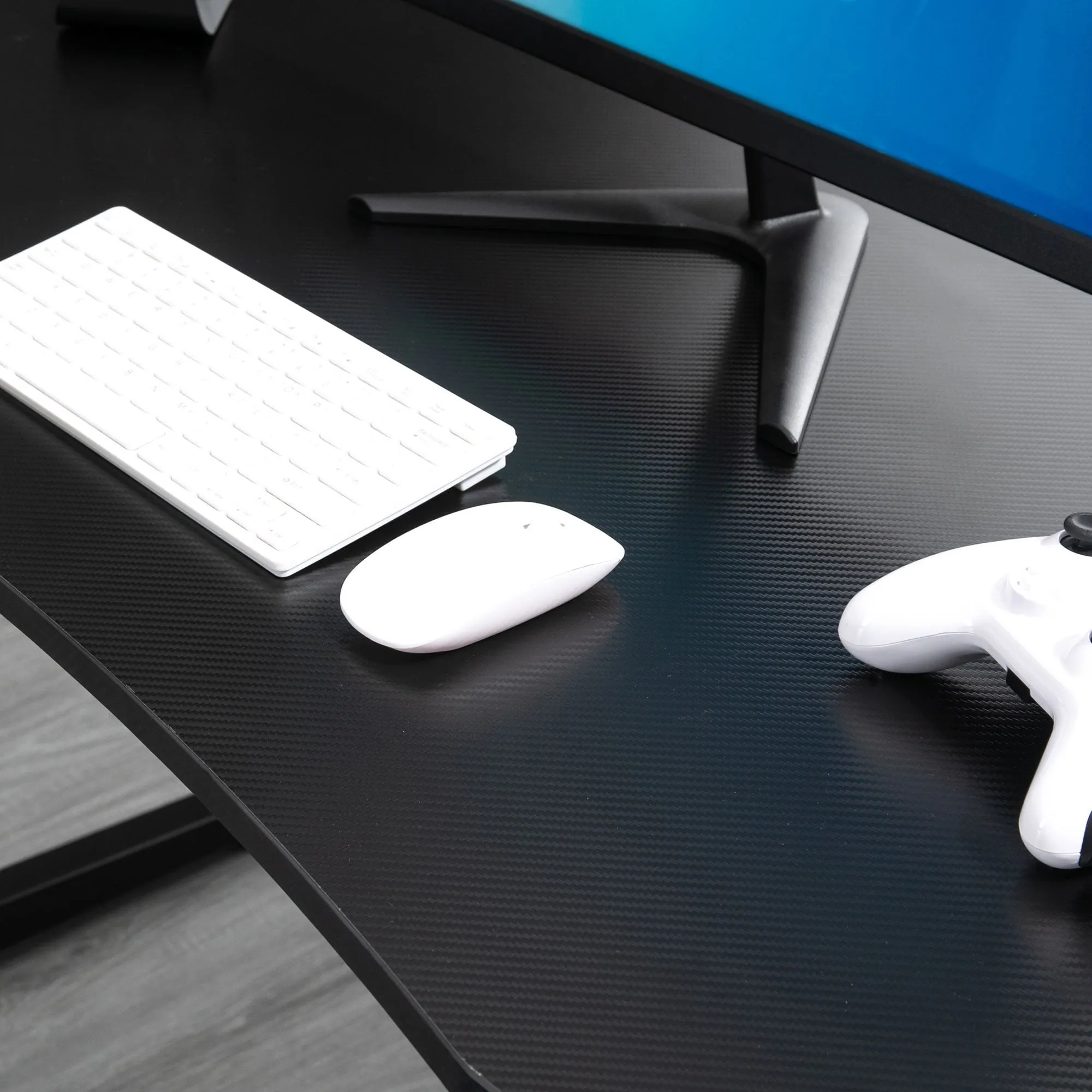 Gaming Desk Computer Writing Table with Large Workstation for Home Office, 122 x 66 x 86cm, Black Office
