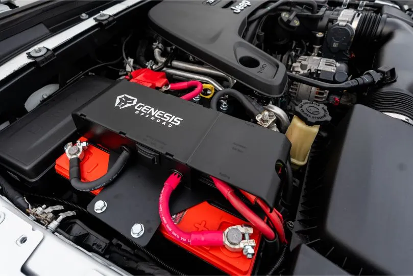 GENESIS OFFROAD | Jeep Gladiator 2020-Current Dual Battery Kit (185-JTDBKG3)