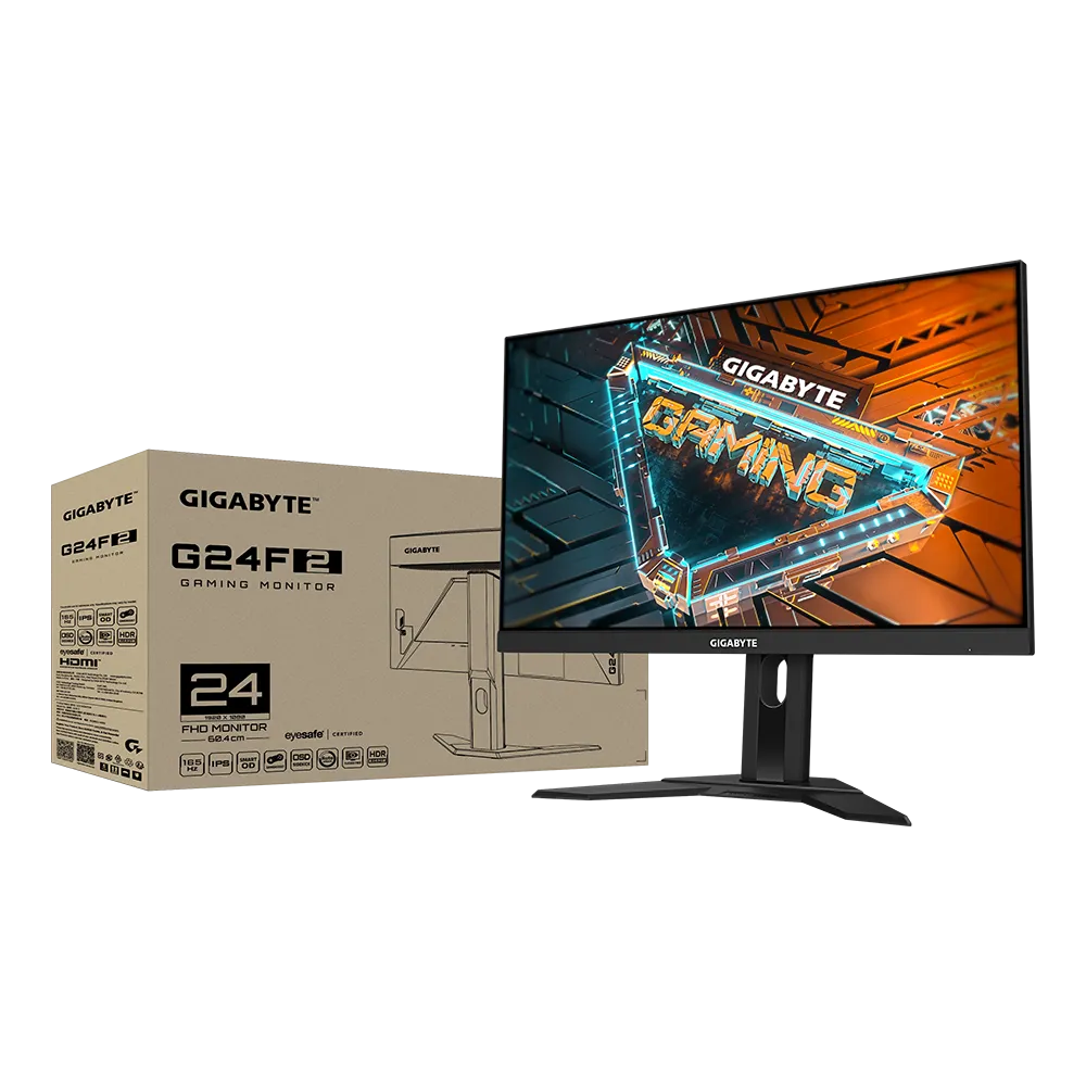 GIGABYTE G24F 2 24" FHD IPS Gaming Monitor | 180Hz (OC) | AMD FreeSync Premium | HDR Ready | 1ms