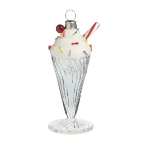 Glass Milkshake Ornament by Sage Churchill-Foster, Sage Studios