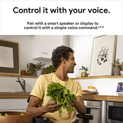 Google indoor Nest Security Cam 1080p (Wired) - 2nd Generation - Snow
