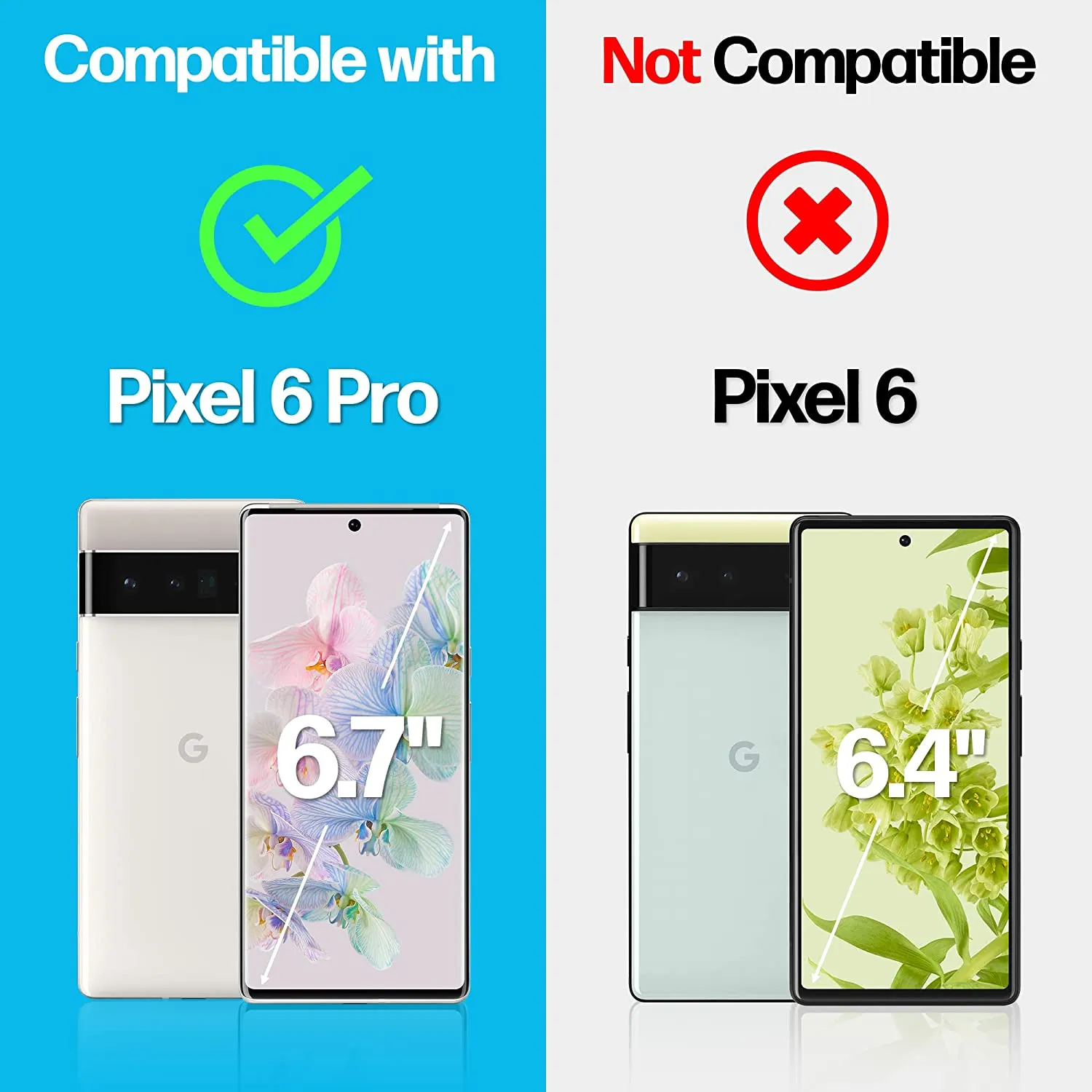 Google Pixel 6 Pro Anti-Scratch Screen Protector Film [2-Pack]