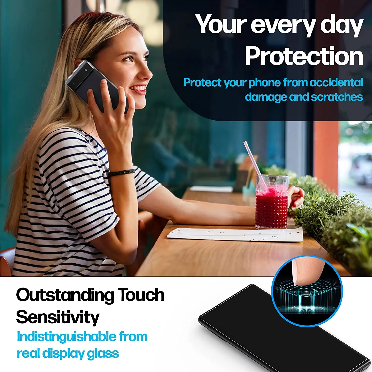 Google Pixel 6 Pro Anti-Scratch Screen Protector Film [2-Pack]