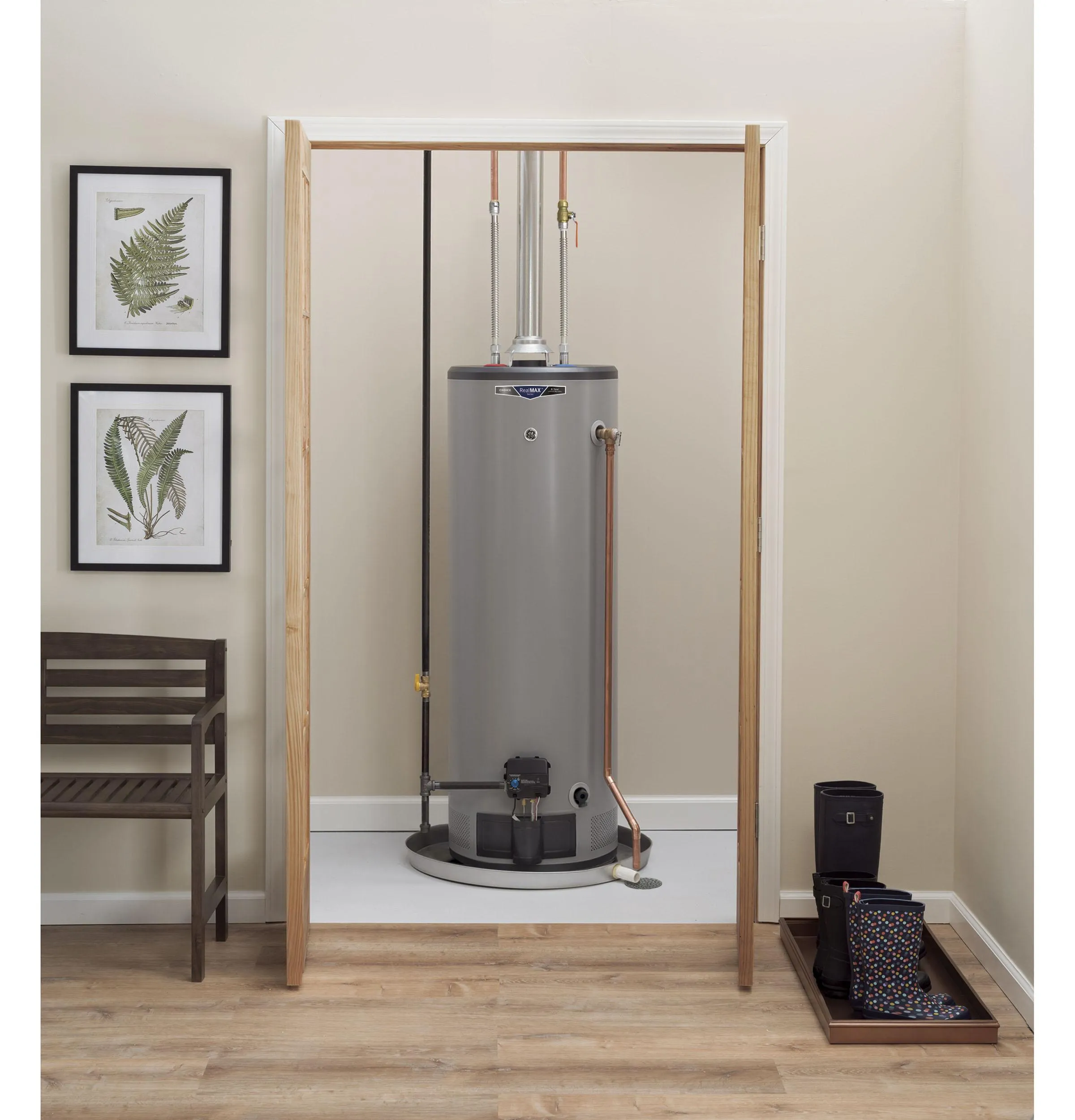 GP30T08BXR GE RealMAX Choice 30-Gallon Tall Liquid Propane Atmospheric Water Heater