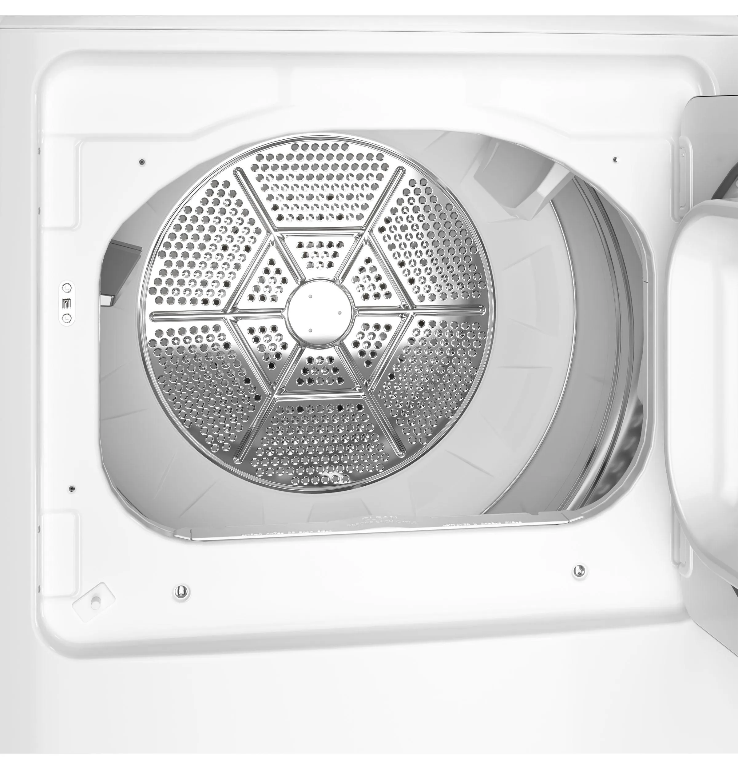 GTD38EASWWS GE® 7.2 cu. ft. Capacity Electric Dryer with Up To 120 ft. Venting&#x200B; and Reversible Door&#x200B;
