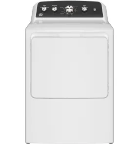 GTD48GASWWB GE® 7.2 cu. ft. Capacity Gas Dryer with Up To 120 ft. Venting and Extended Tumble