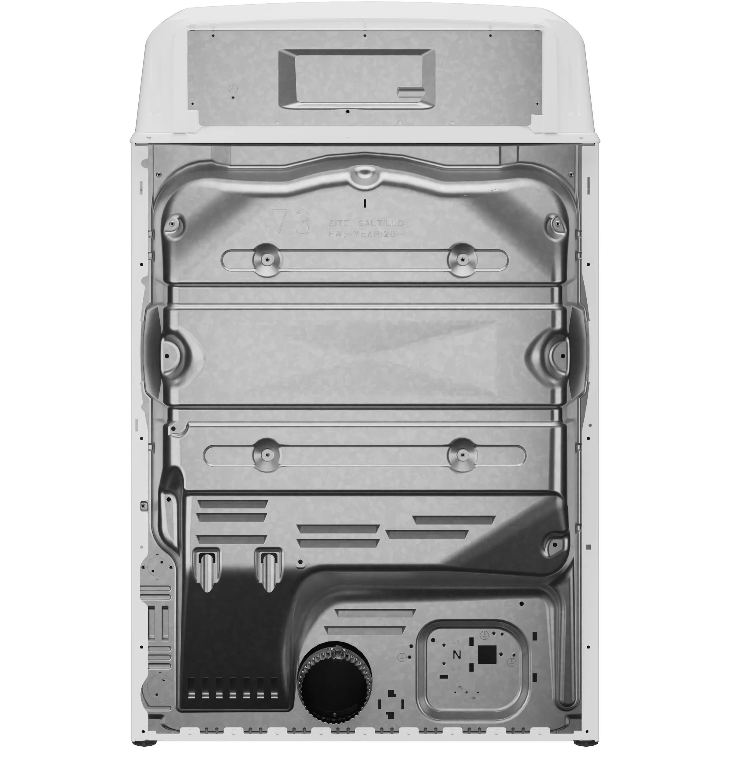 GTD48GASWWB GE® 7.2 cu. ft. Capacity Gas Dryer with Up To 120 ft. Venting and Extended Tumble
