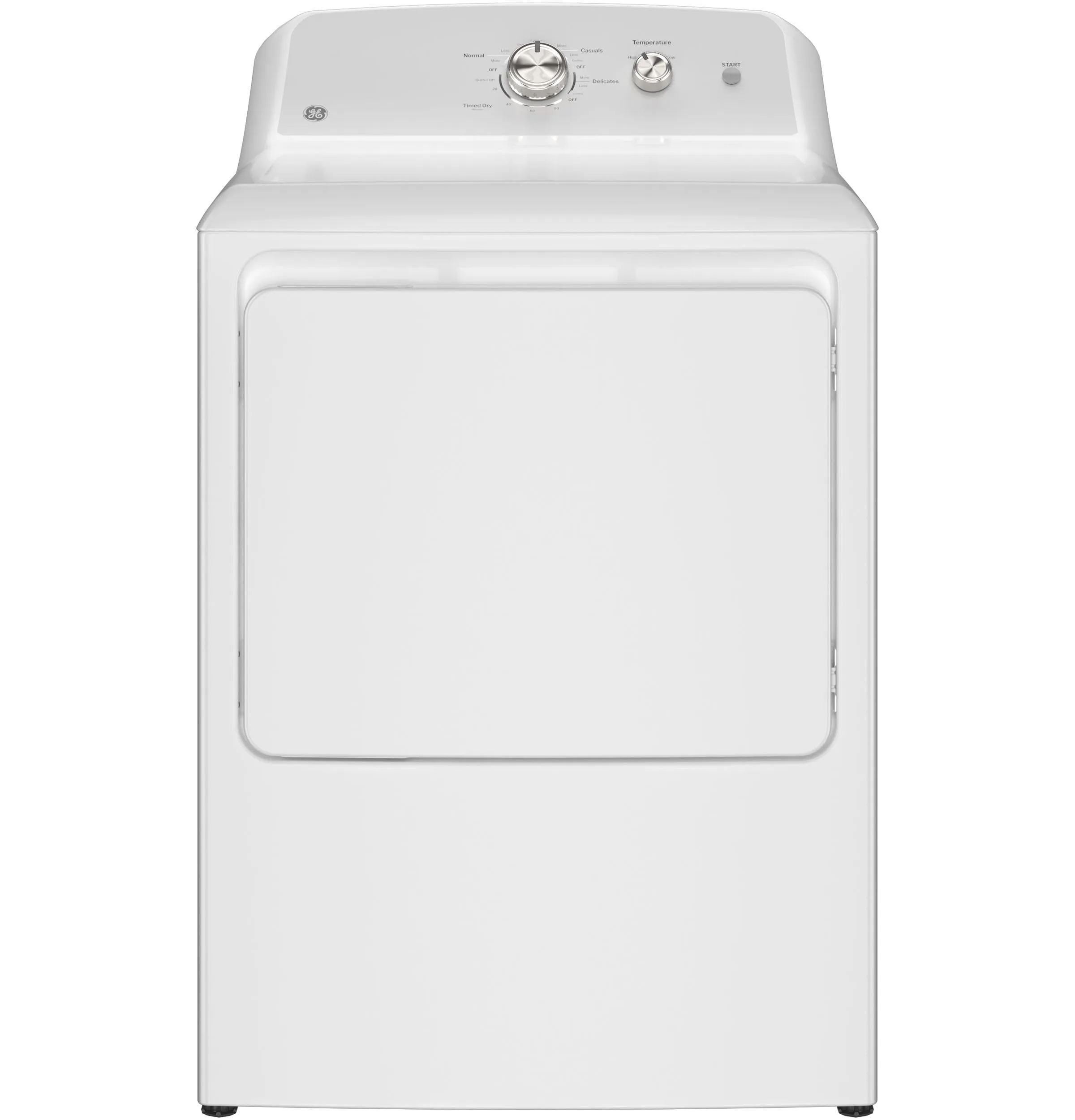 GTX38GASWWS GE® 6.2 cu. ft. Capacity Gas&#x00A0;Dryer with Up To 120 ft. Venting and Shallow Depth&#x200B;
