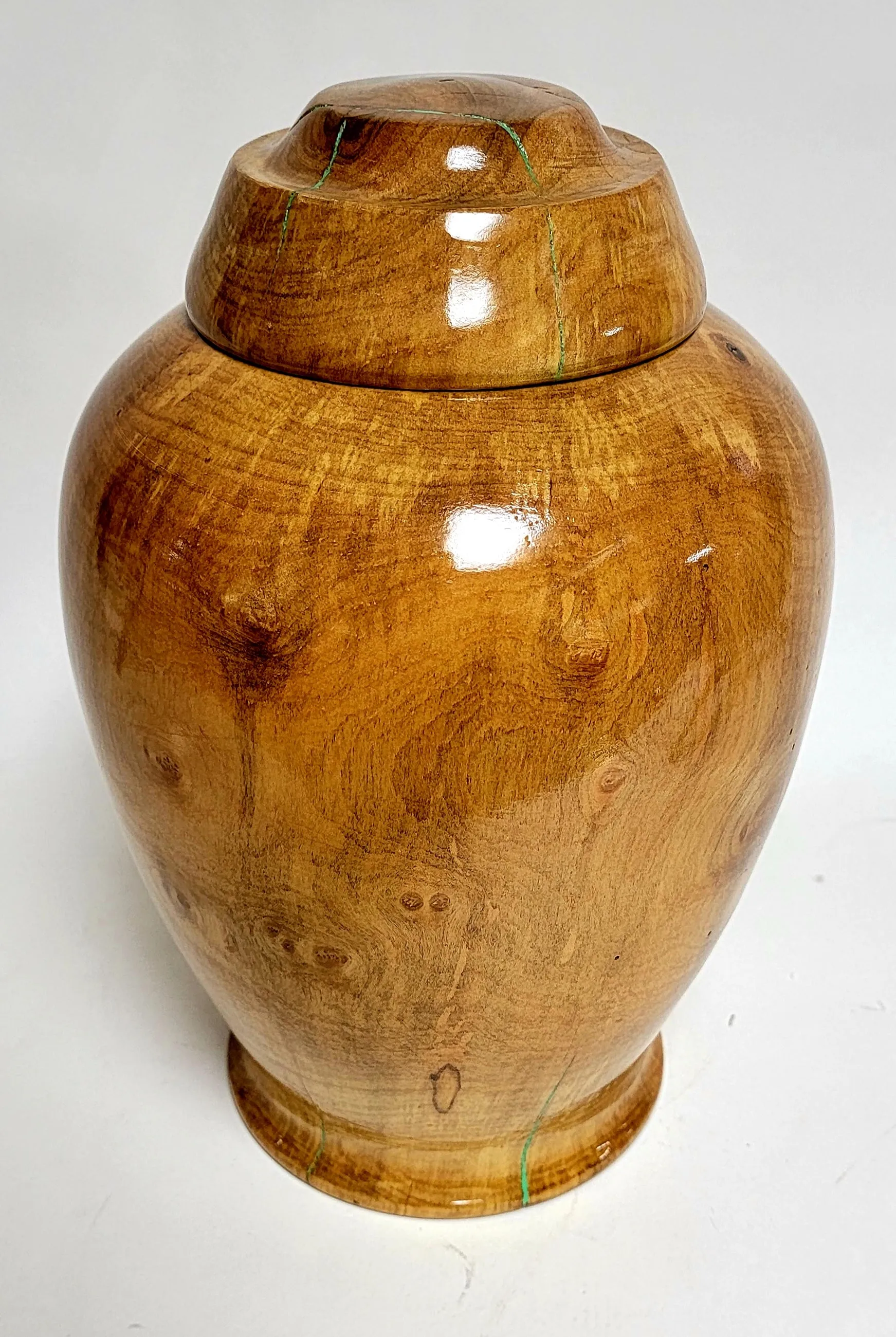 Hand Turned Ambrosia Maple Cremation Urn