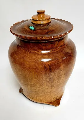 Hand Turned Butternut Cremation Urn